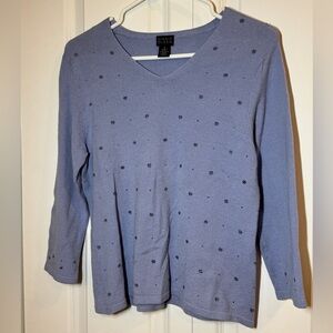 Sigrid Olsen Periwinkle Knit Top